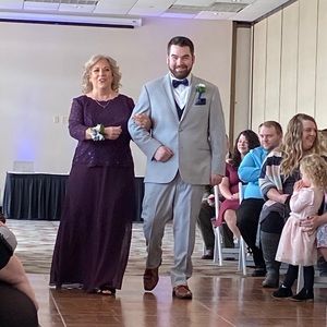 Ladies Formal gown eggplant color